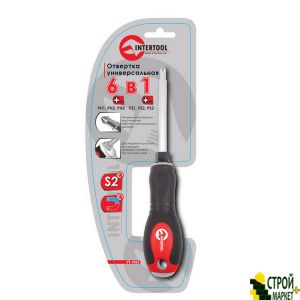 Викрутки 6 в 1 PH1, PH2, PH3, PZ1, PZ2, PZ3 VT-1022 Intertool