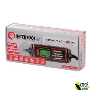 Charger 6 / 12B 0.8 / 3.8a, 230V, winter charging mode, display capacity rechargeable battery and 1.2-120 / h AT-3023 Intertool