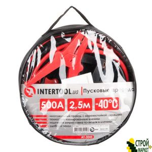 Пусковые провода 500А, 2.5м, до -40C, чехол AT-3045 Intertool