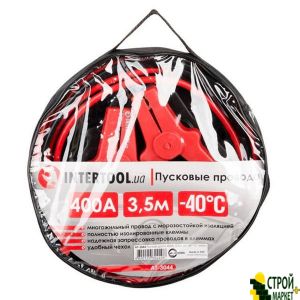 Пускові провода 400А, 3.5м, до -40C, чохол AT-3044 Intertool