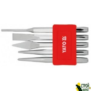 Set of chisels, center punches and punch holes in metal YT-4695 Yato