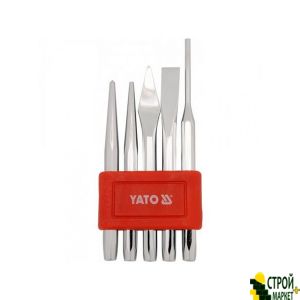 Set of chisels, center punches and punch holes in metal YT-4695 Yato