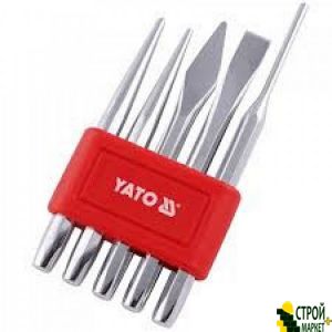 Set of chisels, center punches and punch holes in metal YT-4695 Yato